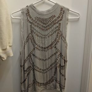 Beaded Free People Tank